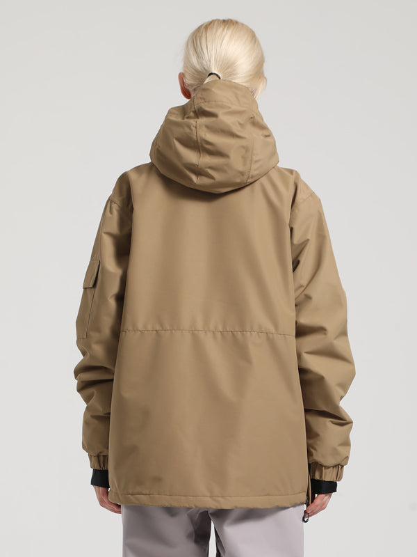 Gsou Snow Winter Action Anorak Cargo Snowboardjacke für Damen