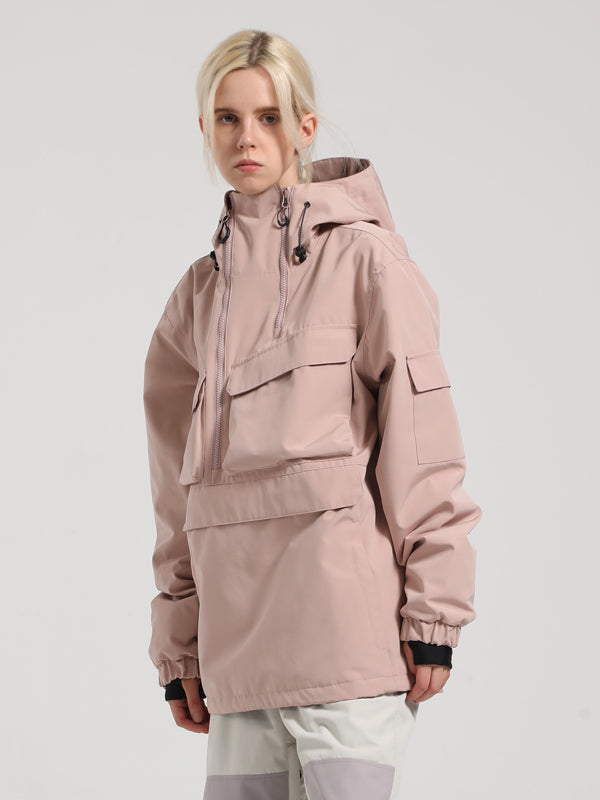 Gsou Snow Winter Action Anorak Cargo Snowboardjacke für Damen