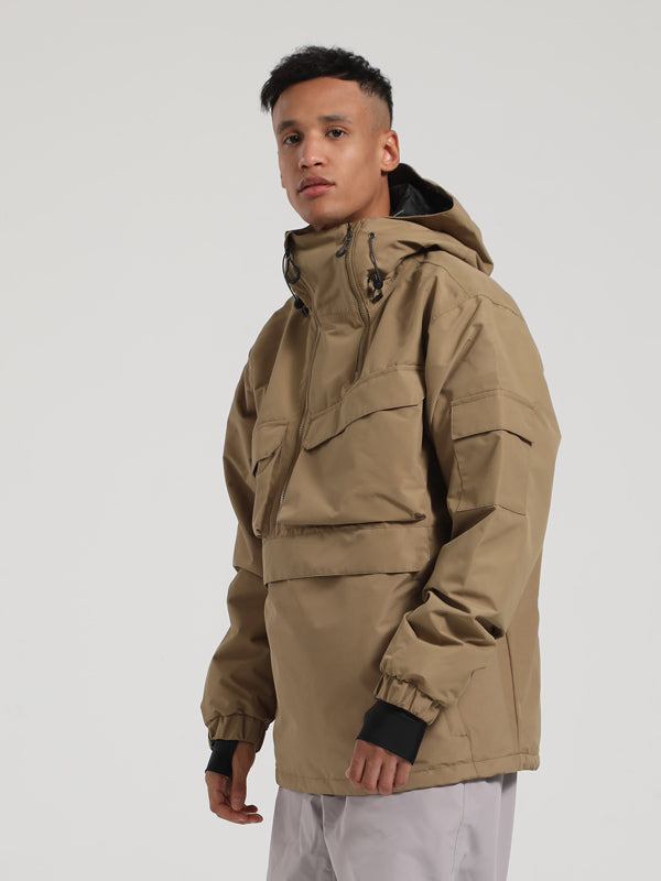 Gsou Snow Winter Action Cargo Anorak Snowboardjacke für Herren