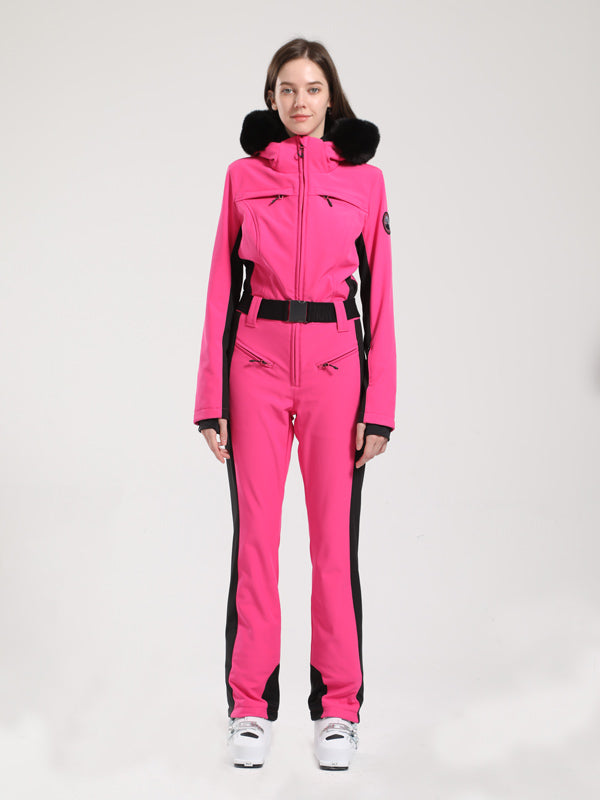 Gsou Snow Classic Damen-Skianzug „Dawn“ mit Kunstpelzbesatz