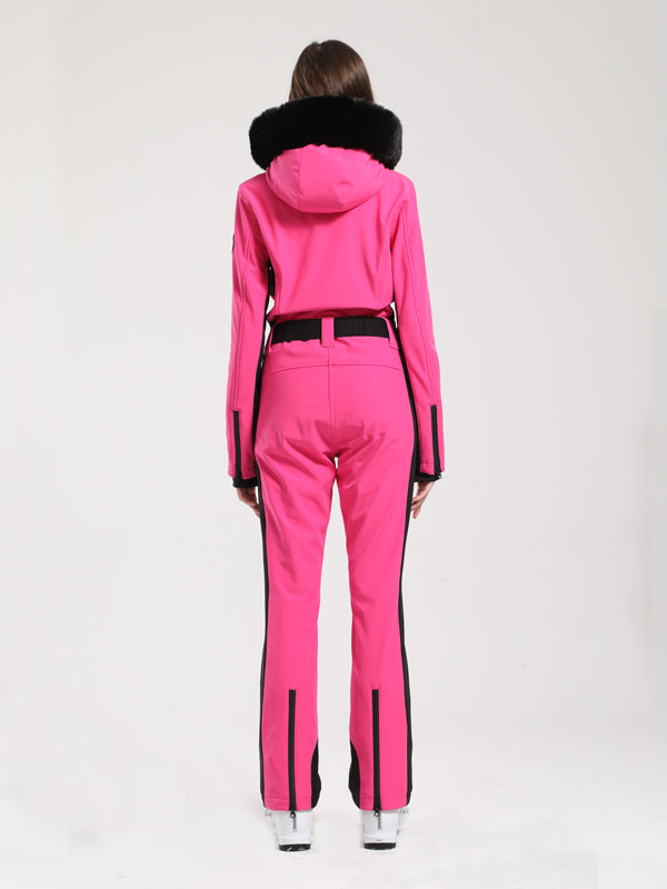 Gsou Snow Classic Damen-Skianzug „Dawn“ mit Kunstpelzbesatz