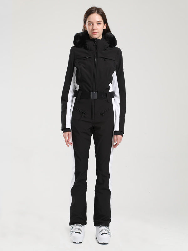 Gsou Snow Classic Damen-Skianzug „Dawn“ mit Kunstpelzbesatz