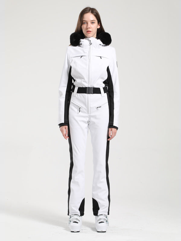 Gsou Snow Classic Damen-Skianzug „Dawn“ mit Kunstpelzbesatz