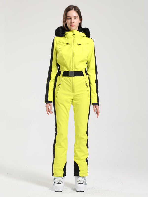 Gsou Snow Classic Damen-Skianzug „Dawn“ mit Kunstpelzbesatz