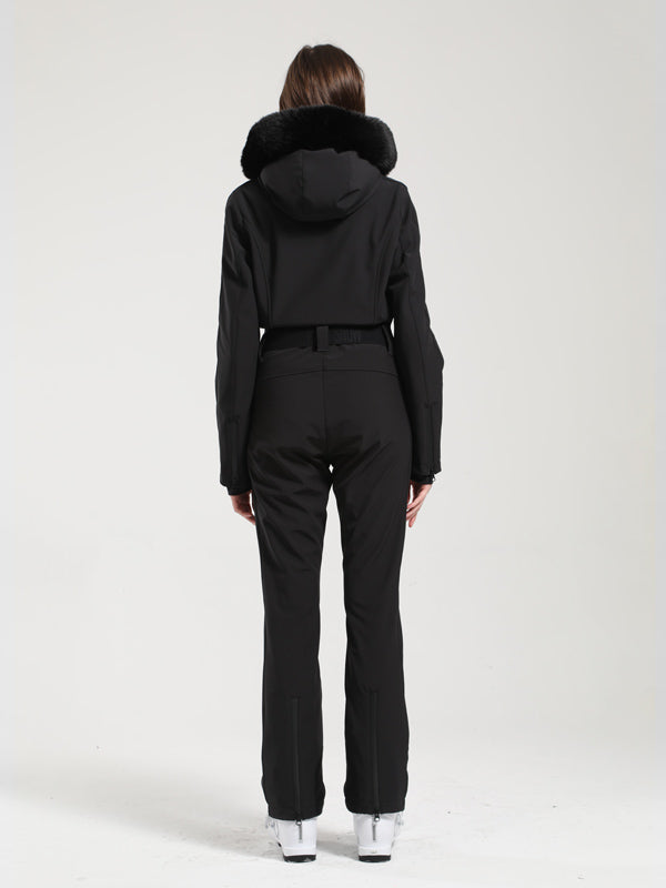 Gsou Snow Classic Damen-Skianzug „Dawn“ mit Kunstpelzbesatz