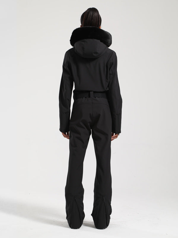 Gsou Snow Classic Damen-Skianzug Dawn mit Kunstpelzbesatz, einteilig