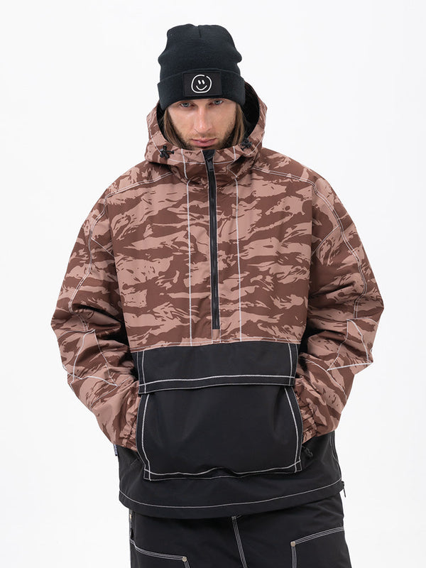 Mountain Vibe Streetstorm Pullover Camo Snowboardjacke für Herren – Ganzjahresjacke