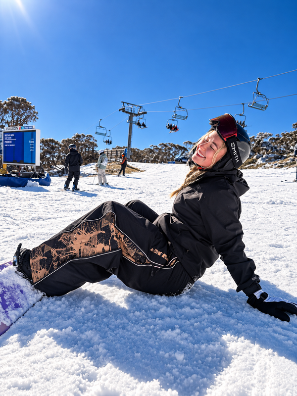 Hyper Flux Extra Baggy Freestyle-Snowboardhose für Damen mit seitlichem Reißverschluss und Graffiti-Einsatz