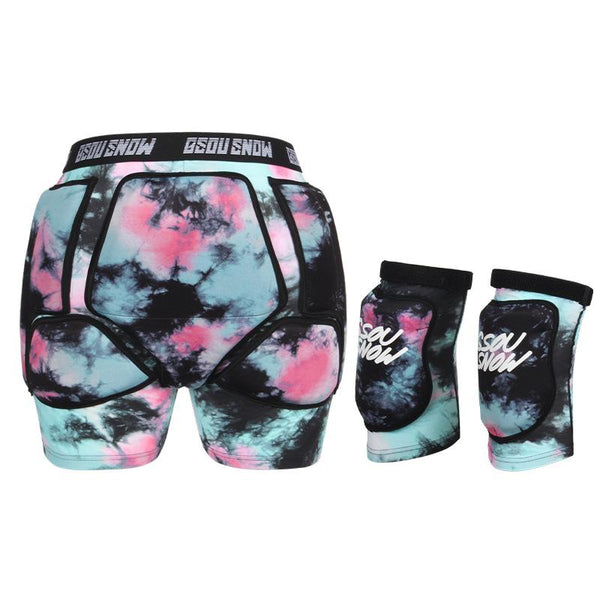 Gsou Snow Unisex Undercover Schutzshorts & Knieschoner Set
