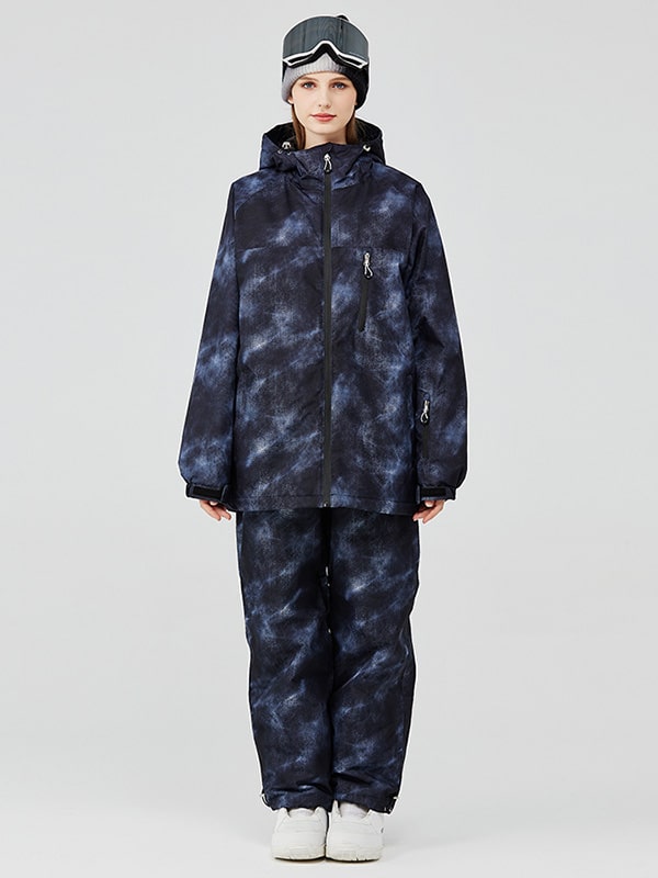 Arctic Queen Damen-Schneeanzug-Sets mit kosmischem Print