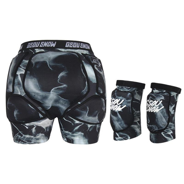 Gsou Snow Unisex Undercover Schutzshorts & Knieschoner Set