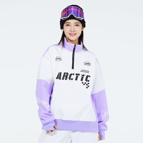 Arctic Queen Fleece-Pullover für Damen mit halbem Reißverschluss