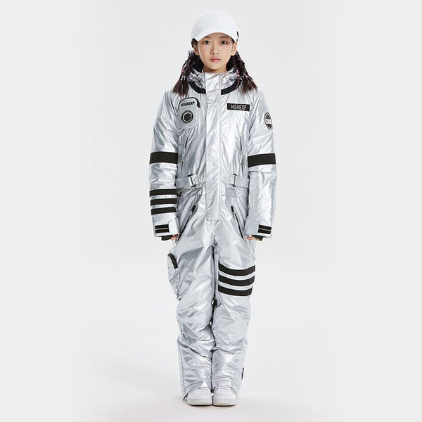 Unisex-Snowboardanzug für Kinder mit hohem Tragekomfort und stylischem NASA-Design