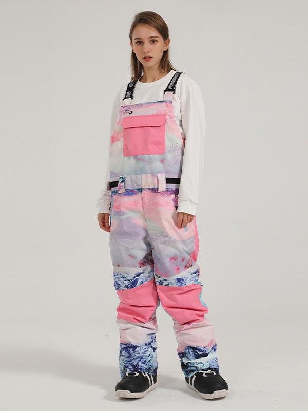Gsou Snow Mountain Discover Colorblock Ski-Latzhose für Herren