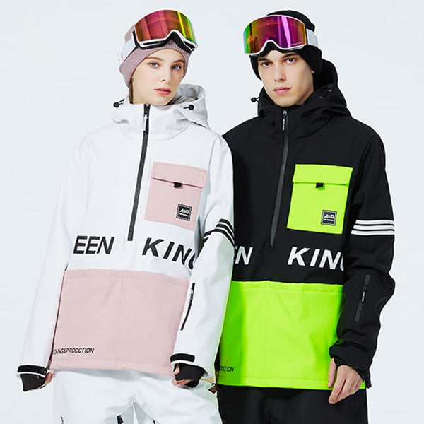 Mountain Peak SnowGuard Damen-Anorakjacke mit halbem Reißverschluss