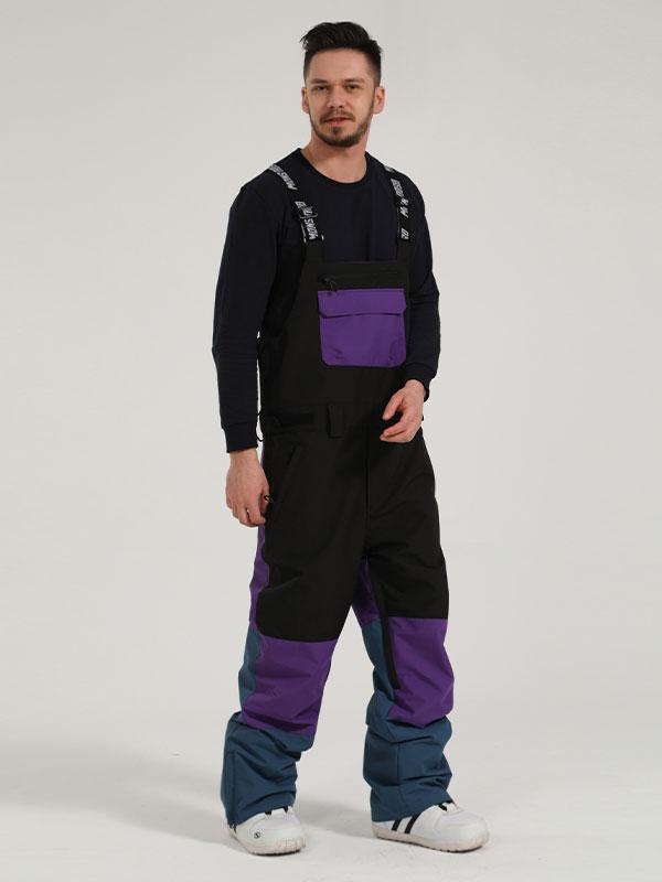 Gsou Snow Mountain Discover Colorblock Ski-Latzhose für Damen