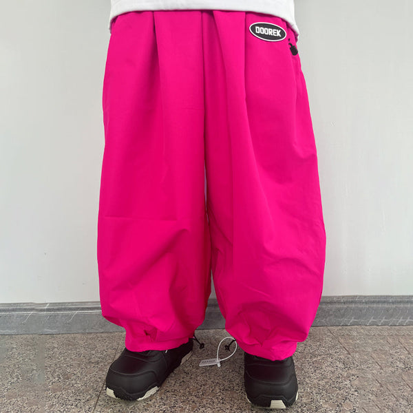 Doorek Unisex Fluff Baggy Schneehose für Herren