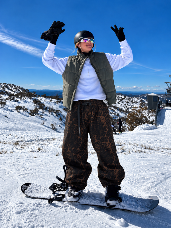 Hyper Beast Damen-Snowboardhose, strapazierfähig, vielseitig, Freestyle, Baggy-Schnitt