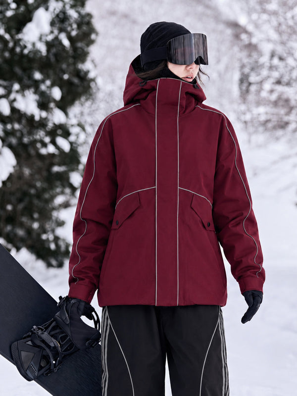 Veste de travail/neige UrbanCraft pour femme – Modèle utilitaire réfléchissant, coupe urbaine