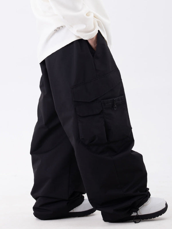 Wild Soul Steeze ParkRider Damen-Cargohose mit mehreren Taschen und Leopardenmuster