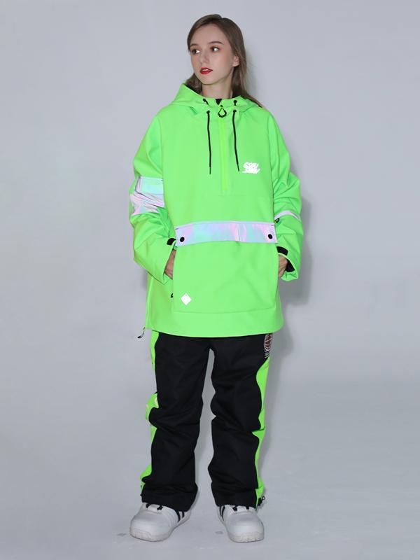Gsou Snow Unisex-Schneeanzüge mit Reflektoren für Herren und Männer