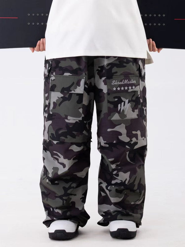 Damen Wild Soul Steeze Shred Master Baggy Street Cargo Leopard Schneehose / Shorts