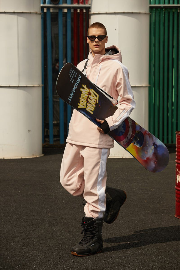 Men Unisex Flipped Young Fashion Snowboard Jackets & Pants set