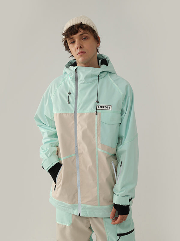 Men's Air Pose Retro Block Cargo Snow Jacket