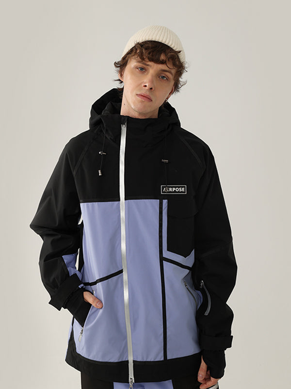 Men's Air Pose Retro Block Cargo Snow Jacket