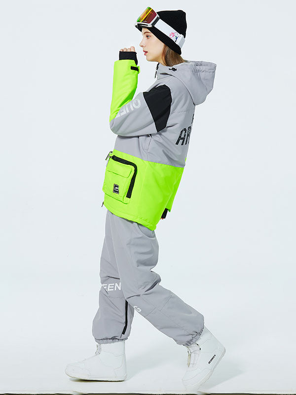 Women's Sportive Unisex Fun Spot Snow Suit