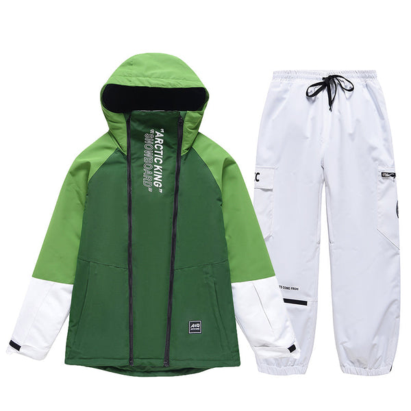 Men's Double Zippers Mountain Discover Snow Suits