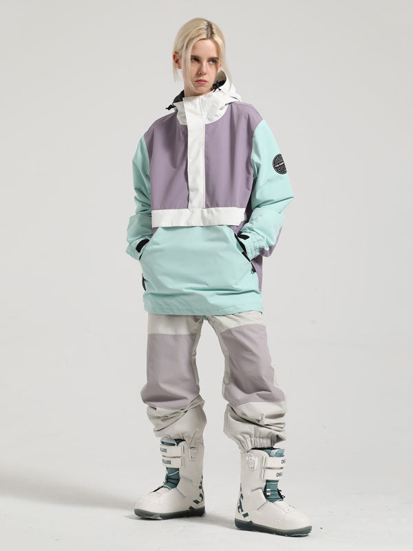 Women's Gsou Snow Winter Messenger Anorak Snow Jacket & Pants Set