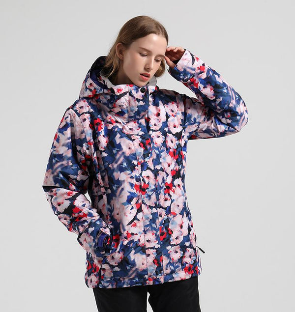 Damen SMN Mountain Fortune Bunte Snowboard Jacke