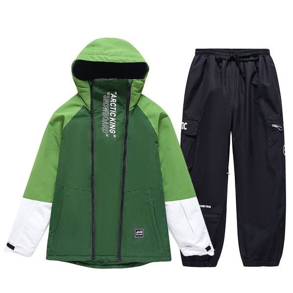 Men's Double Zippers Mountain Discover Snow Suits