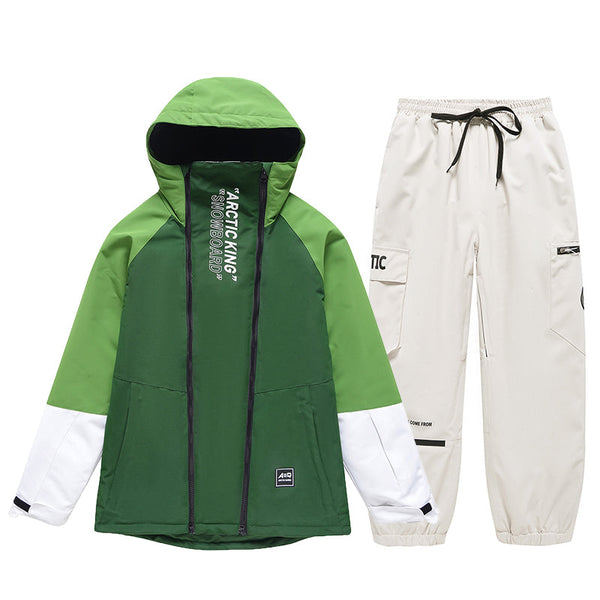 Men's Double Zippers Mountain Discover Snow Suits