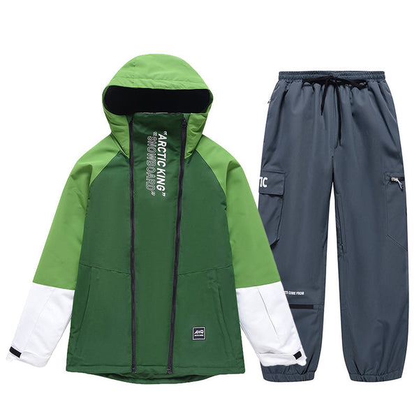 Men's Double Zippers Mountain Discover Snow Suits