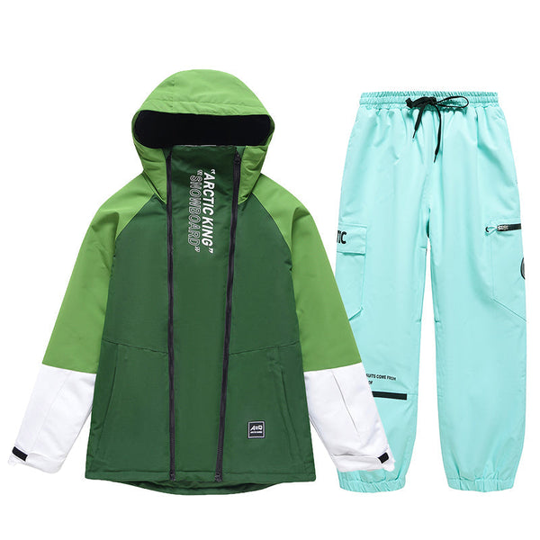 Men's Double Zippers Mountain Discover Snow Suits