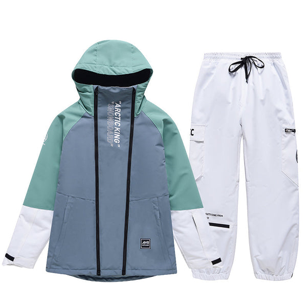 Men's Double Zippers Mountain Discover Snow Suits