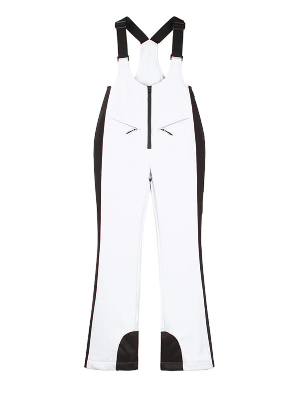 Women's Gsou Snow Elegant Flare Ski Bibs Pants