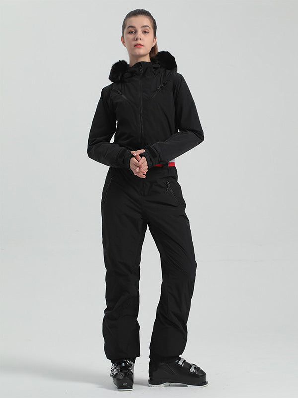 Women's Gsou Snow Padded Belt Ski Suit