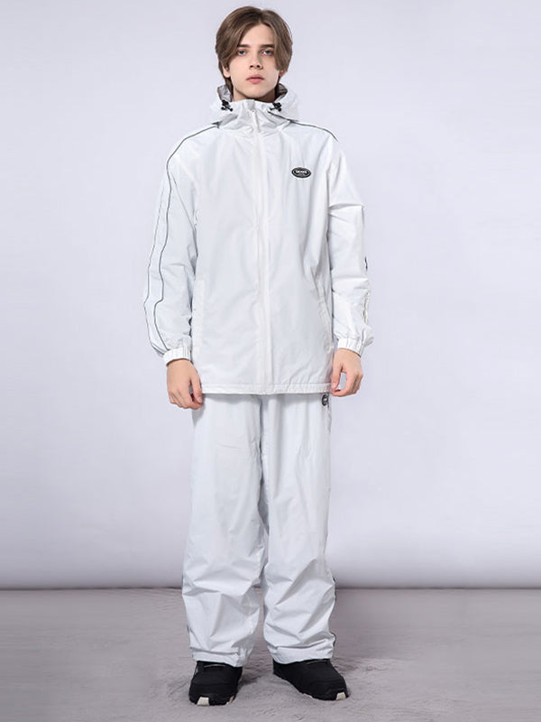 Men's Dook Snow Track Stripe Snowboard Jacket & Pants