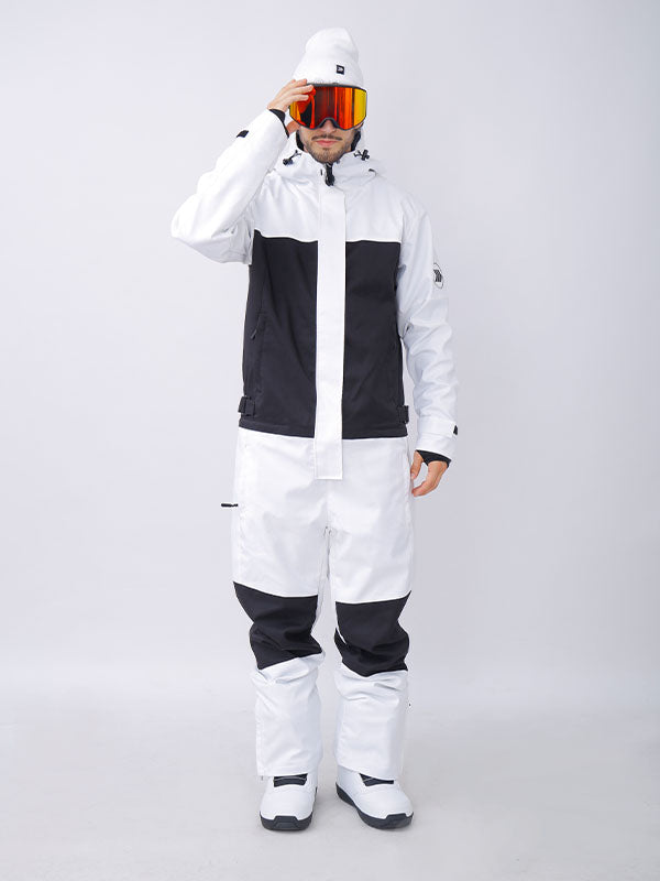 Einteiliger Snowshred Alpine Ranger Colorblock-Schneeanzug für Herren