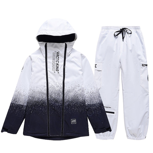 Men's Double Zippers Mountain Discover Snow Suits