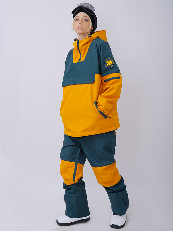 Snowshred Alpine Ranger Colorblock-Anorak-Schneeanzüge für Damen