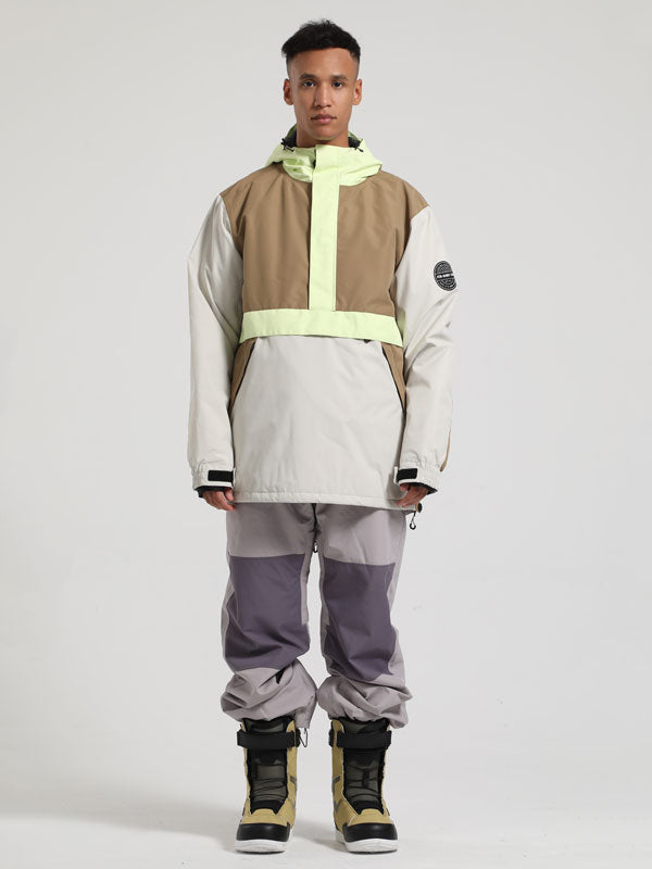 Men's Gsou Snow Winter Messenger Anorak Snow Jacket & Pants Set