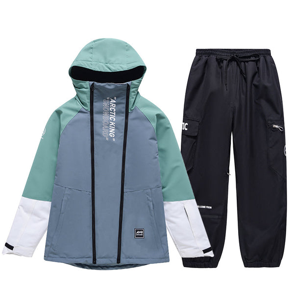 Men's Double Zippers Mountain Discover Snow Suits