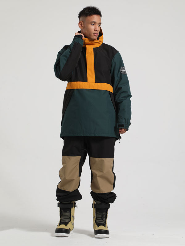 Men's Gsou Snow Winter Messenger Anorak Snow Jacket & Pants Set