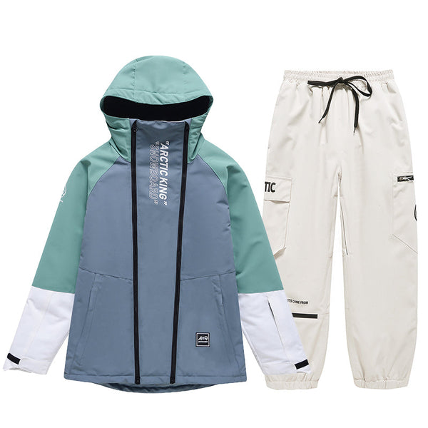 Men's Double Zippers Mountain Discover Snow Suits