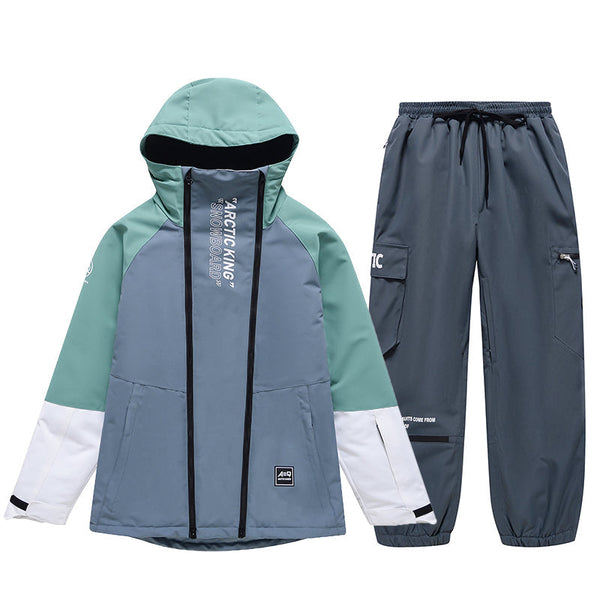 Men's Double Zippers Mountain Discover Snow Suits
