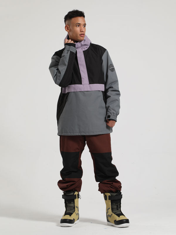 Men's Gsou Snow Winter Messenger Anorak Snow Jacket & Pants Set